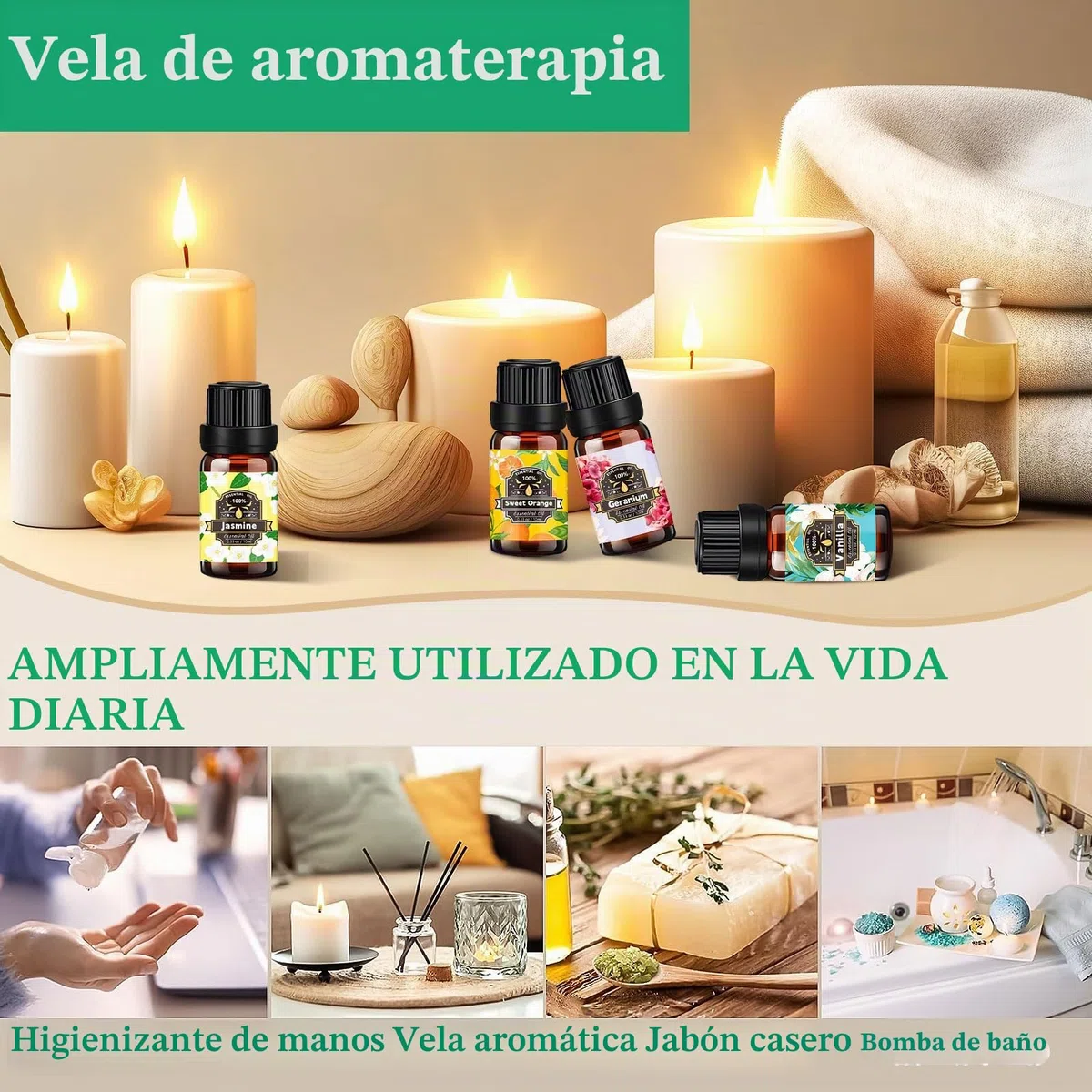 Set de Aceites Esenciales para Humidificador 20 x 10ml, Natural Aromaterapia, Aromaterapia Aceite Aromático para Difusor, SPA, Masajes, Bricolaje Casero - Eucalipto,Naranja Dulce,Vainilla