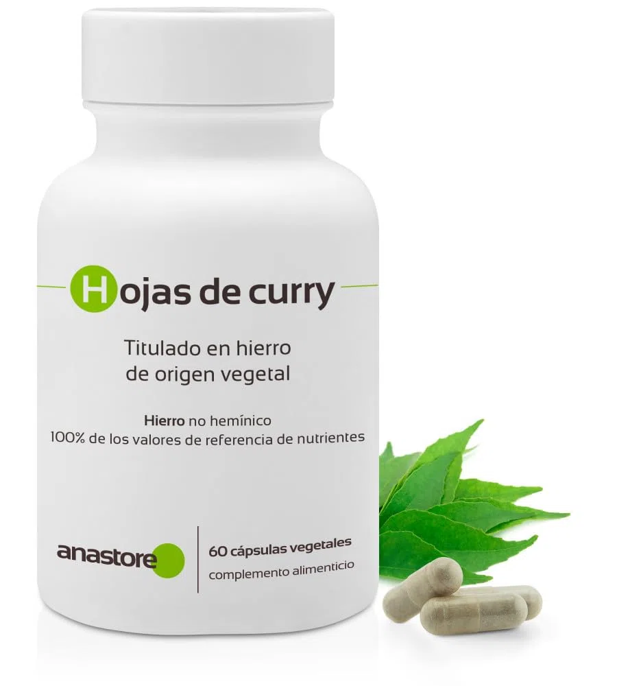 HIERRO DE ORIGEN VEGETAL (Murraya koenigii) * 233.5 mg / 60 cápsulas * Deficiencias (hemoglobina), Energia (fatiga), Inmunitario *