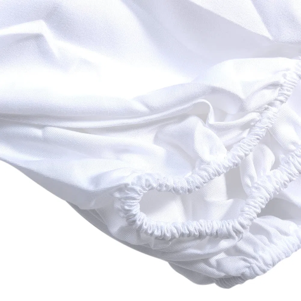 2 sábanas de masaje con agujero para la cara, cama de belleza universal, sábana bajera elástica para sofá, funda de sofá, spa suave para salón de belleza facial (blanco)