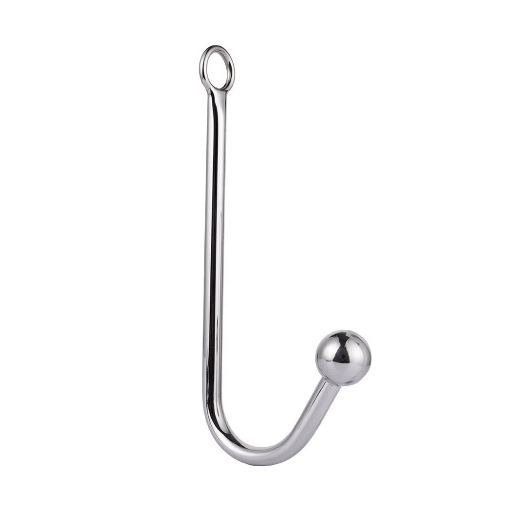 SXOVO Metal Anal Beads Anus Masturbator Butt Plug con anillo Mango Bundle SM Juegos Juguetes sexuales para mujeres y hombres (1 Bolas)