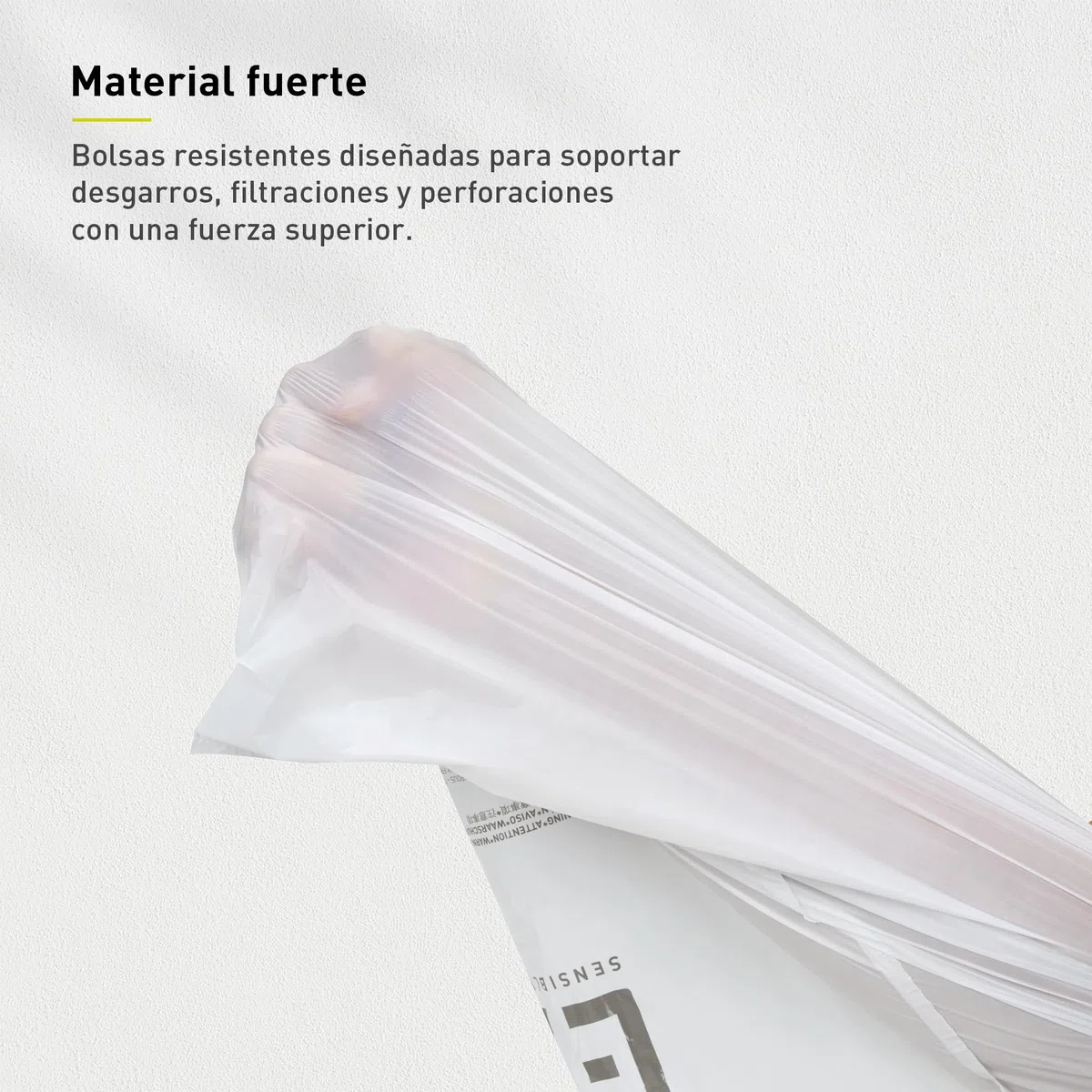 EKO - Bolsas de Basura - Código F - 60 Unidades - 40-60 L - Extrafuertes Antigoteo con Asas Autocierre - Blancas - para Cocina y Hog