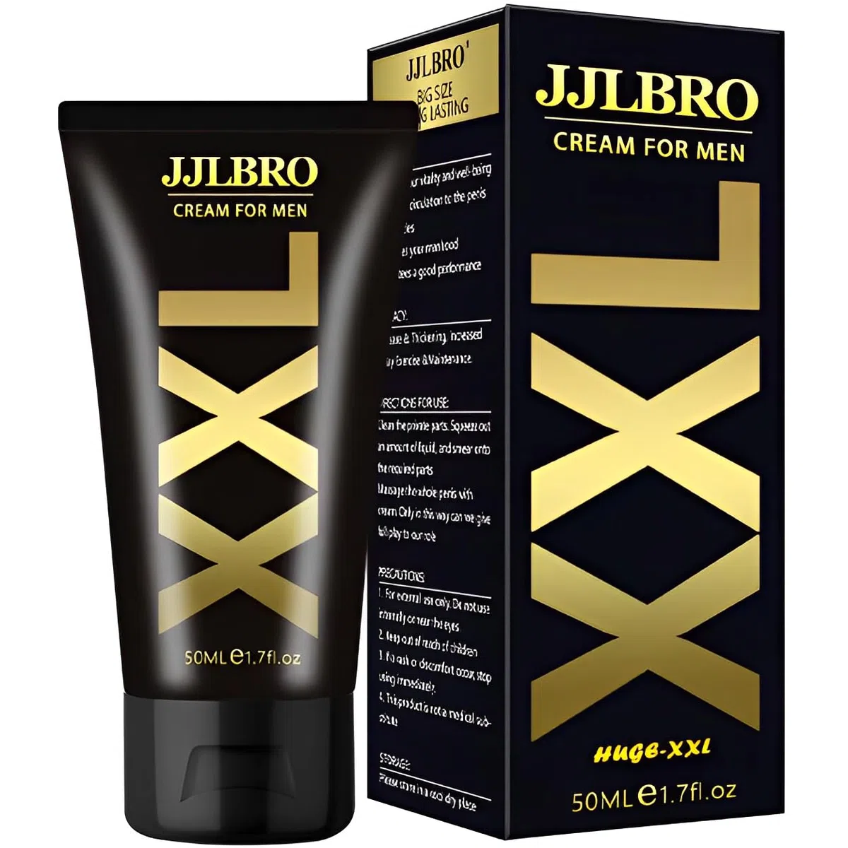 XXL Crema para Agrandar el Pene 50ml | Gel Alargador y Engrosador Masculino | Potenciador para Mayor Erección y Grosor | Crema Hidratante para Crecimiento del Pene y Alargamiento Masculino