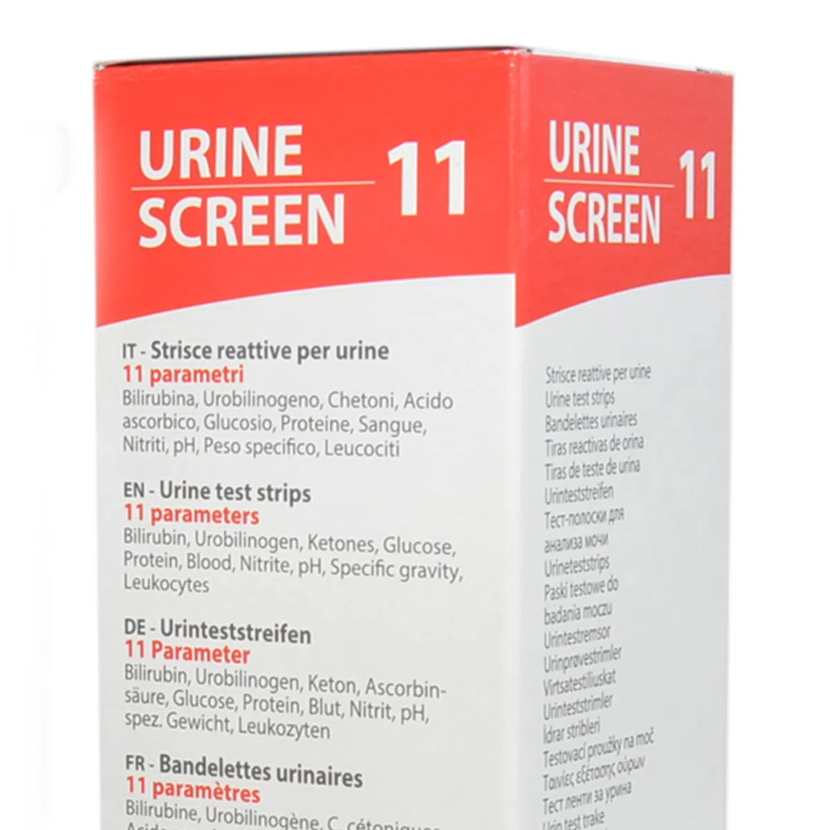 GIMA RAYAS DE ORINA EN BOTELLA - 11 parámetros. Pack de 100 piezas Utilizado por profesionales para pruebas visuales en el control/detección general de afecciones generales de salud.11 parámetros