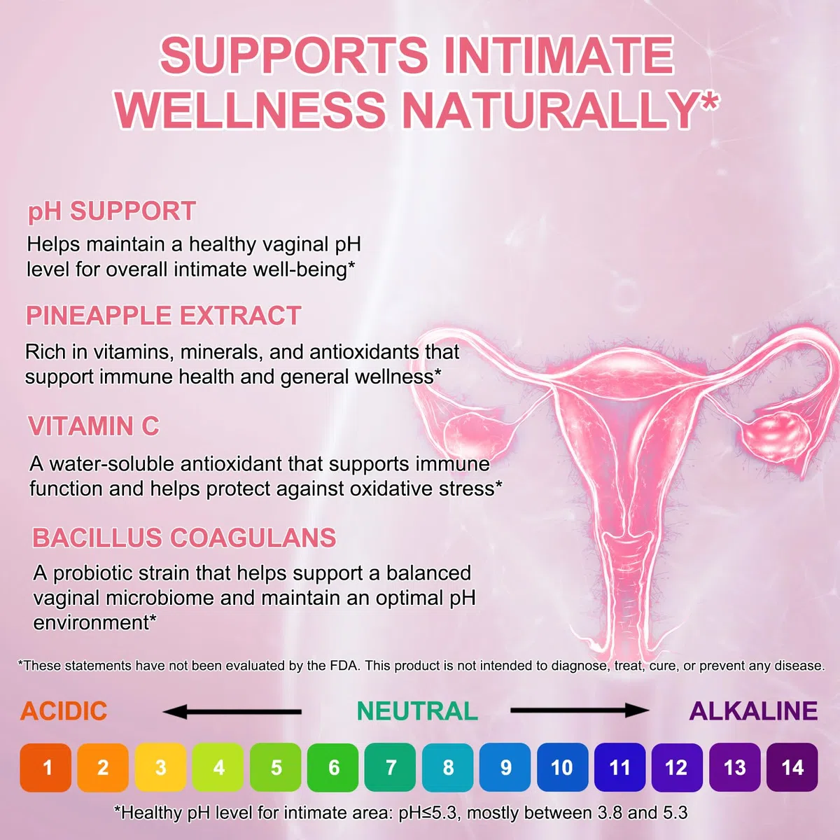 Probioticos Mujer Flora Intima,Probiotic for Women,Probióticos Vaginales pH Femenino Gummies,Probióticos Vaginales para Mujeres con Equilibrio de pH,Promover la Salud de la Mujer, Mejorar la Inmunidad