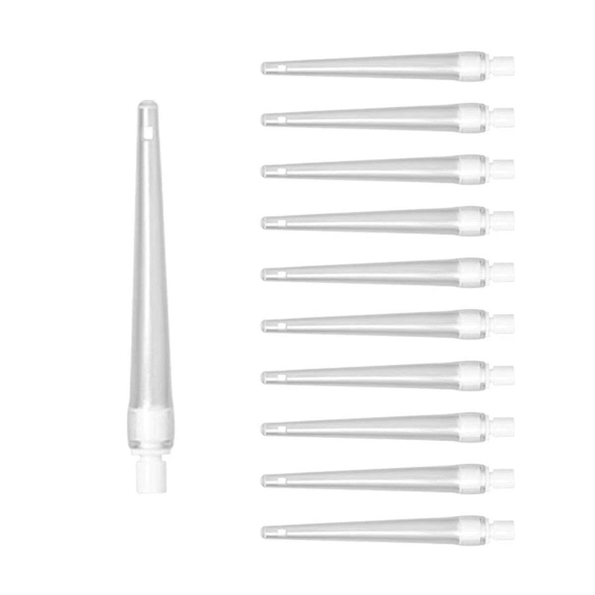 Dr. Wunder 10 puntas suaves para enema | Longitud 11 cm – Material suave, punta redonda y bordes redondeados | Accesorios para enema + irrigador | Tamaño universal