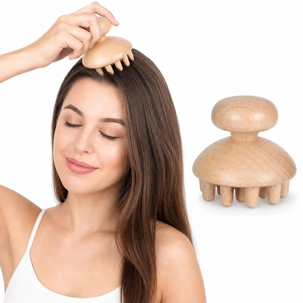 FOMIYES Madera Terapia Seta Masajeador de Madera Seta Herramienta de Terapia de Maderoterapia Cuerpo Completo Masajeador de Gua Sha Herramientas para Mujeres