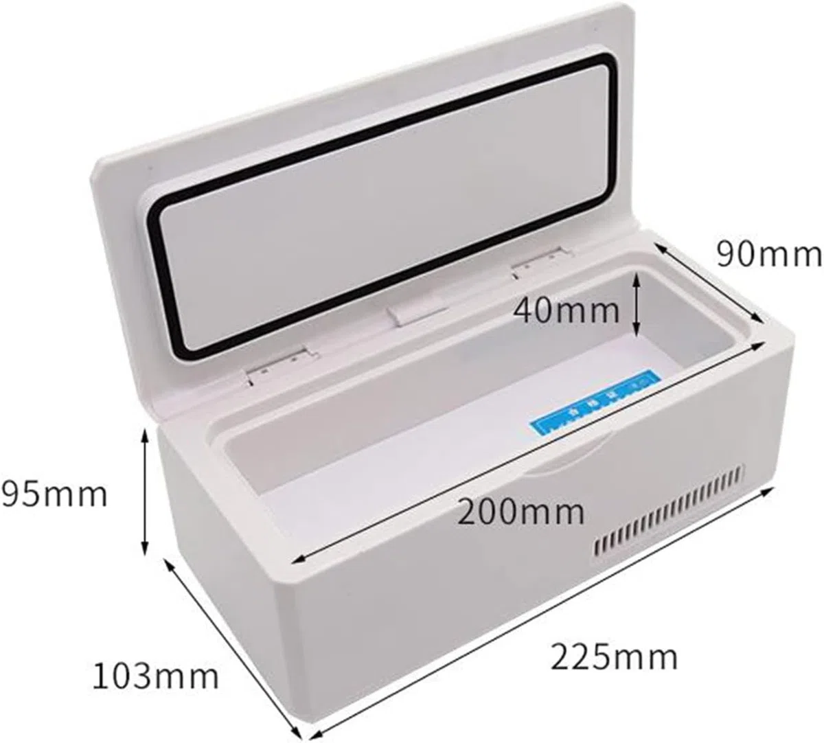Caja refrigerada con Enfriador de insulina, Mini Caja portátil de Almacenamiento en frío para Enfriador de insulina para Mantener los medicamentos para la Diabetes más Frescos Entre 8 y 36 Horas, si