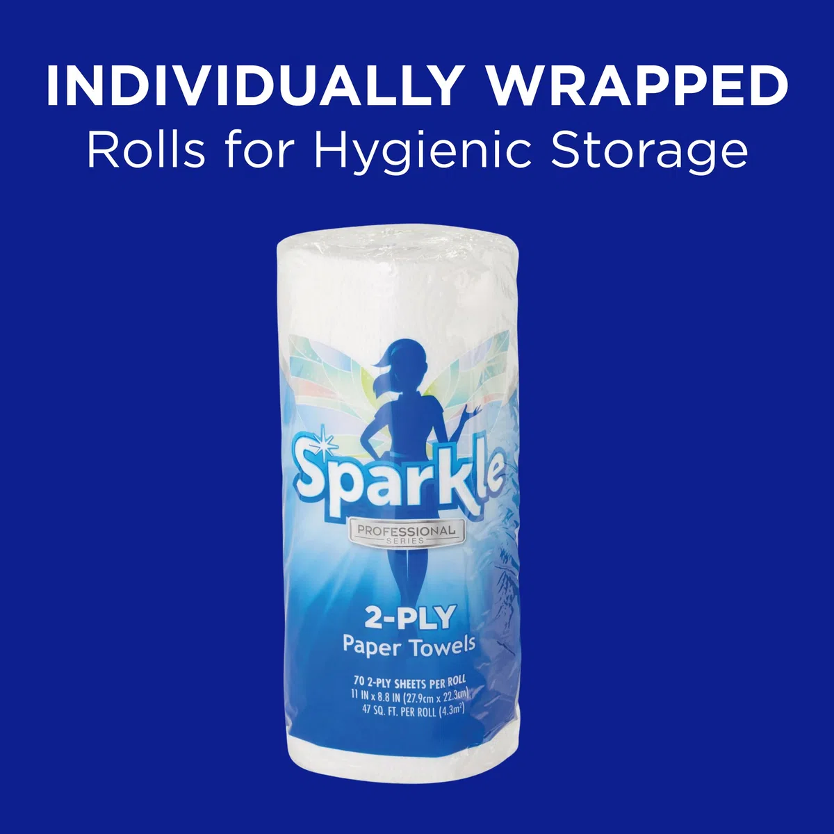 Sparkle Professional Series 2717201 - Rollos de papel de cocina perforados de 2 capas por GP PRO (Georgia-Pacific) 2717201 70 hojas por rollo, 30 rollos por caja