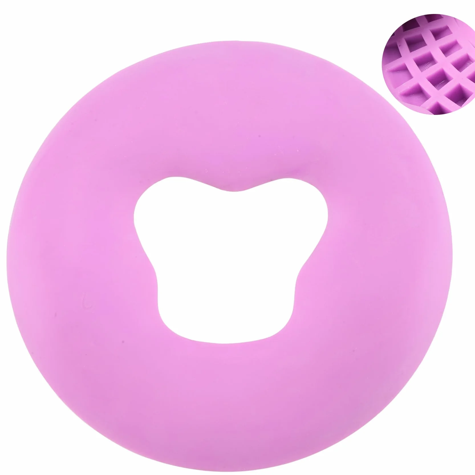 Jevina Almohada de silicona para la cara de cuna, cojín de masaje púrpura para de belleza, diseño antideslizante, duradero