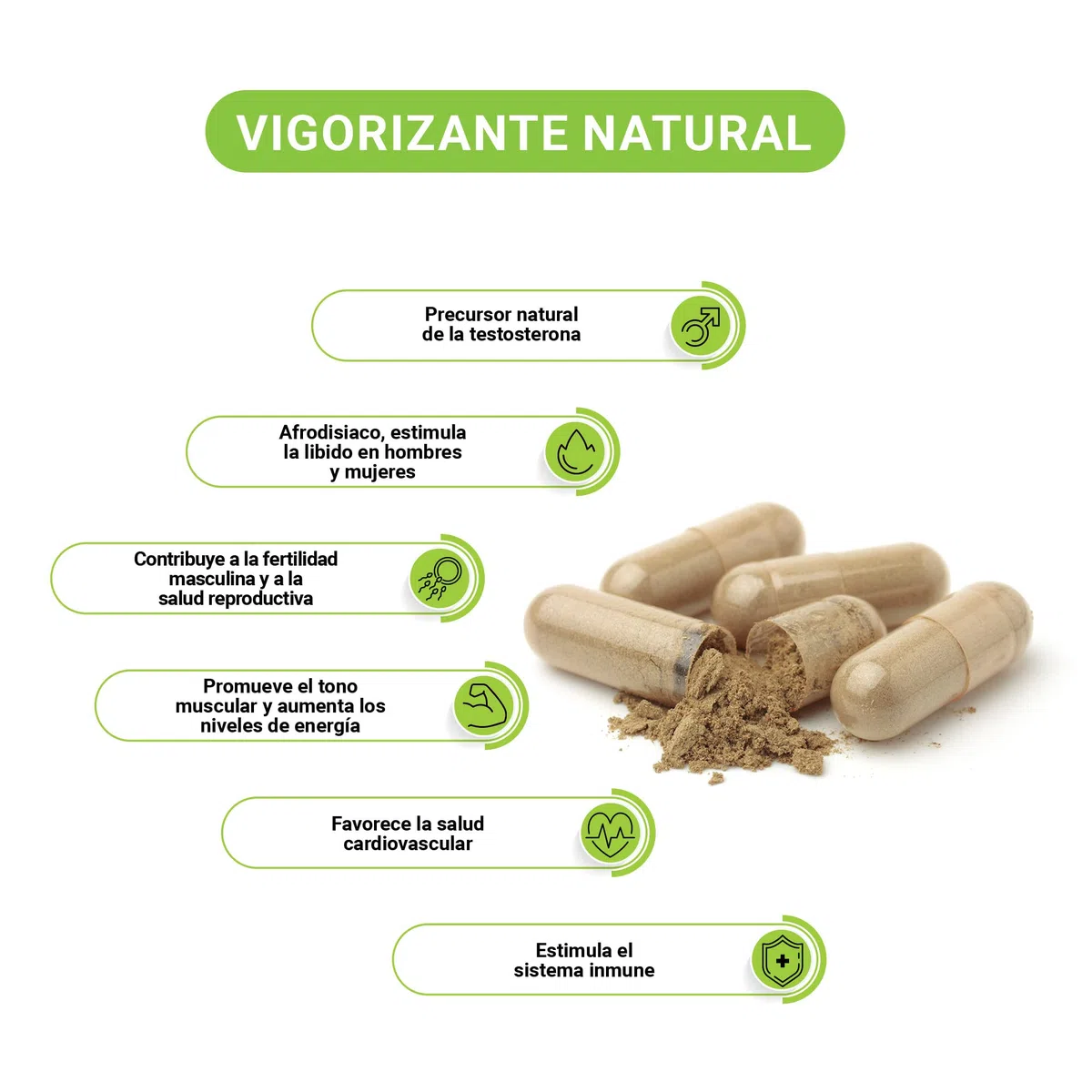 TRIBULUS TERRESTRIS * 470 mg / 90 cápsulas * Titulado al 40% en saponinas * Energia, Rendimiento deportivo, Vitalidad