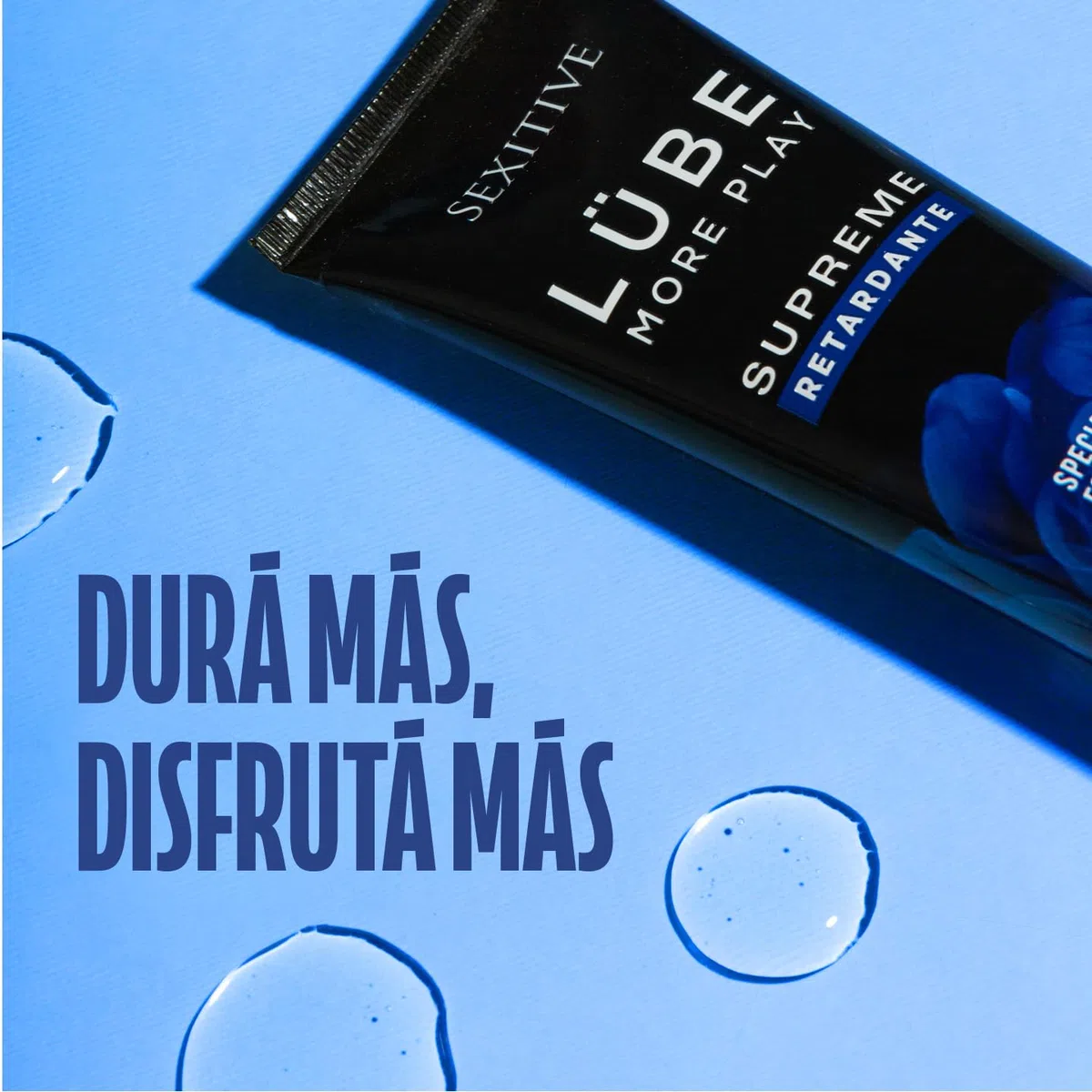 Lubricante Masculino Lube Supreme Efecto Frio. Sensación de fuerza y resistencia, para prolongar el ritmo y la intensidad. Disfruta más tiempo, con una sensación de firmeza duradera - 130ml