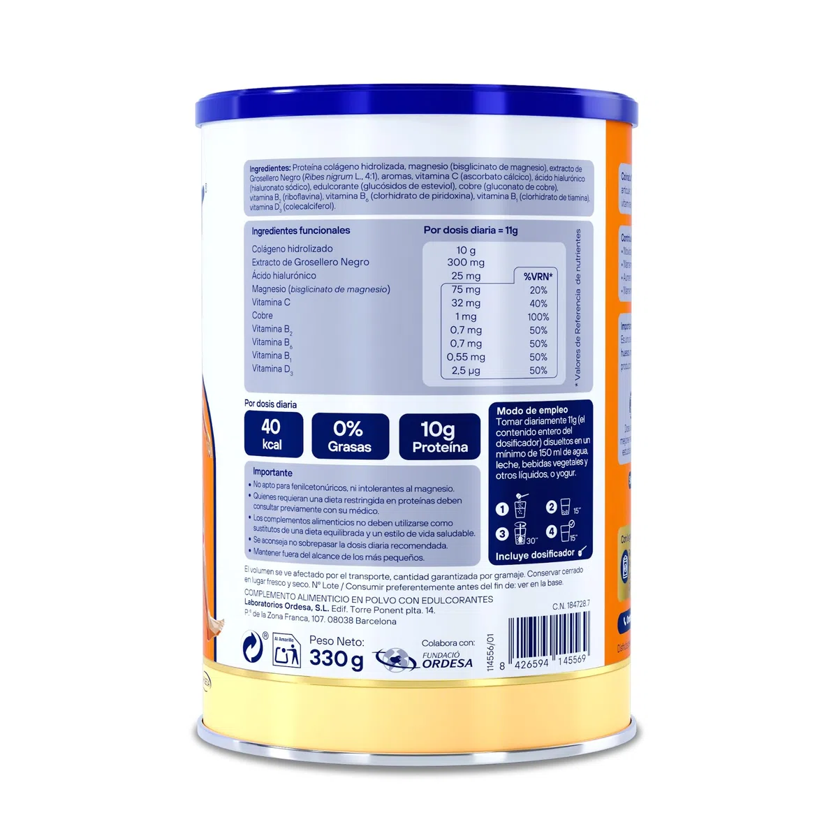 Colnatur Complex Vainilla | 330g | Colágeno con Magnesio y Vitamina C para Músculos y Articulaciones