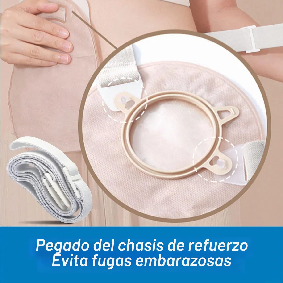 Cinturón De Ostomía, Cintura De Estoma Ajustable De Dos Piezas, Previene La Deformación Del Chasis, Cinturón De Colostomía Para El Cuidado Postoperatorio Después De La Cirugía De Colostomía Ileostomía