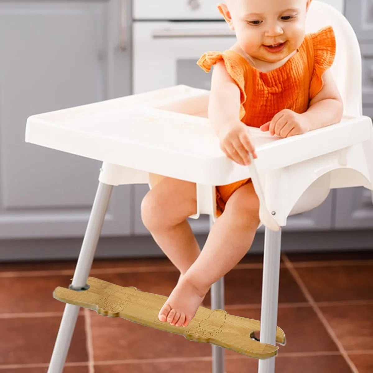 Reposapiés Para Trona - Soporte Ajustable Para Pies De Silla Alta | Antideslizante, Ergonómico, Artículos Para Bebé, Muebles Infantiles Para Comer En Casa
