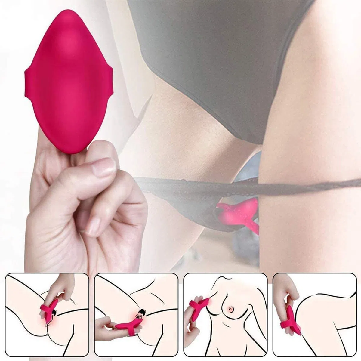 Juġuểtểs Ŝexụalểş Vībradøres Ŝexừal Mujer Çliťoris Control Remoto Inalambrico, Usable Braĝas Invisible Vībradør Mando a Distancia Çliťoris Måsajẹador, Vībradøres Pequeño M