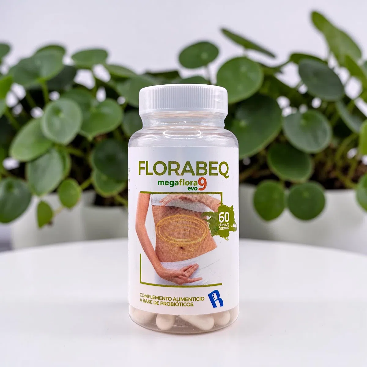 Bequisa Florabeq Simbiótico 60 Cápsulas - Mezcla Avanzada de Probióticos y Prebióticos - Equilibrio de la Flora Intestinal, Digestión Ligera y Defensas - Alivio de Gases e Hinchazón