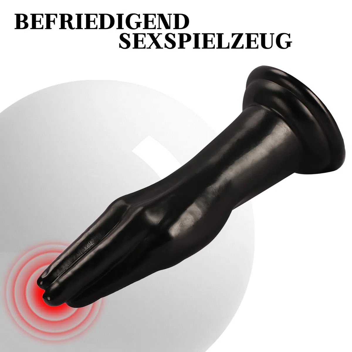 BDSMAGE Consolador Anal para Fisting, Anal Plugs de Mano, Dilatador Anal Masturbatore para Mujer y Hombre, Juguete Sexual con Ventosa para Pareja