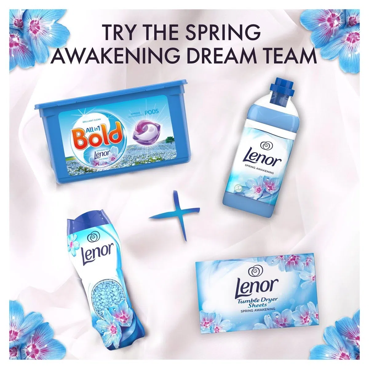 Lenor Spring Awakening - Hojas para secadora (3 unidades, 34 hojas)