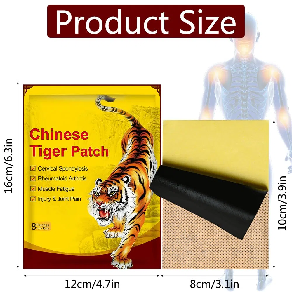 80 PCS Parches Para El Dolor, Parches Para Aliviar El Dolor En Los Músculos, Parche Chino Infrarrojo Lejano Alivio del Dolor, Parches Calor Lumbarpara Aliviar el Dolor de Rodilla, Espalda