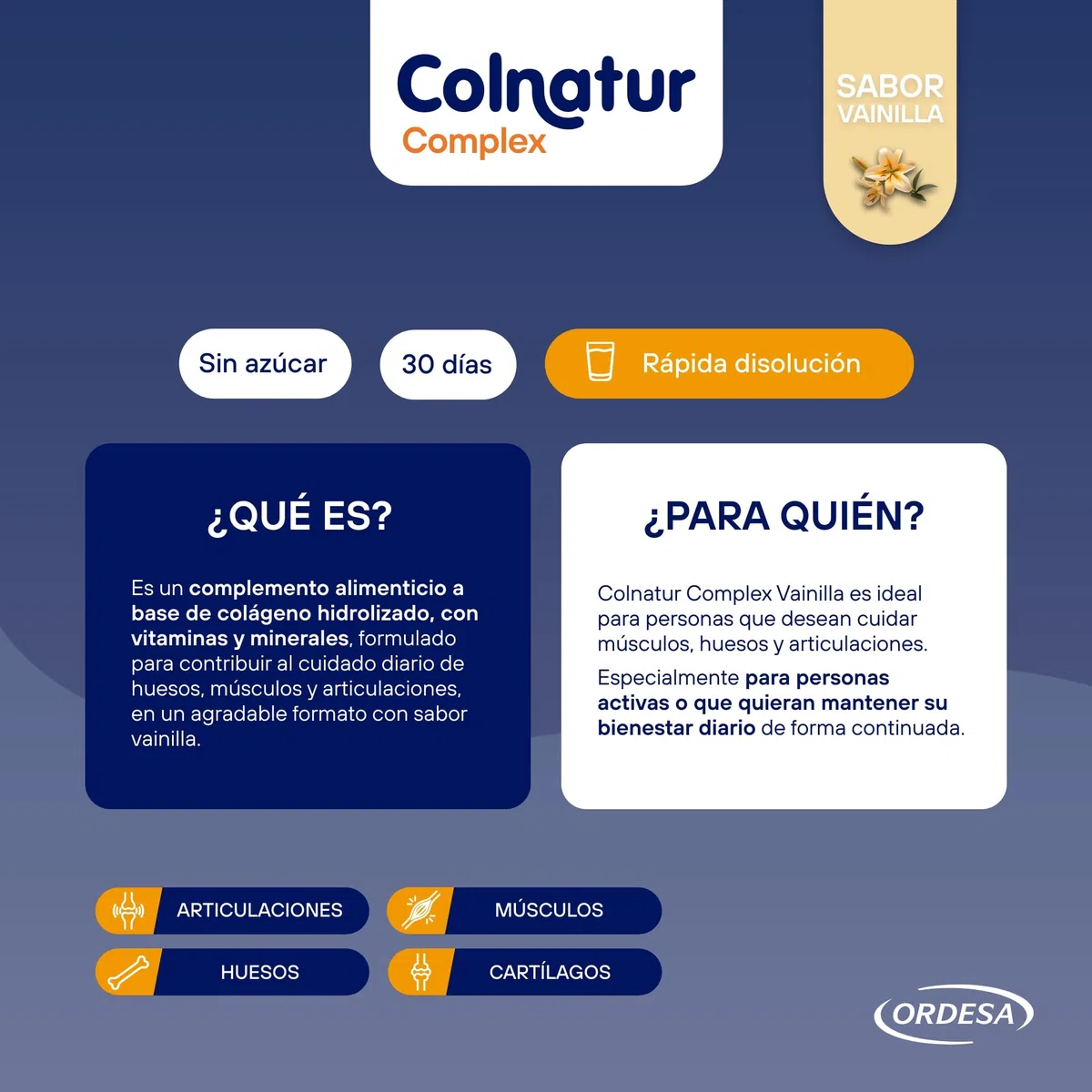 Colnatur Complex Vainilla | 330g | Colágeno con Magnesio y Vitamina C para Músculos y Articulaciones