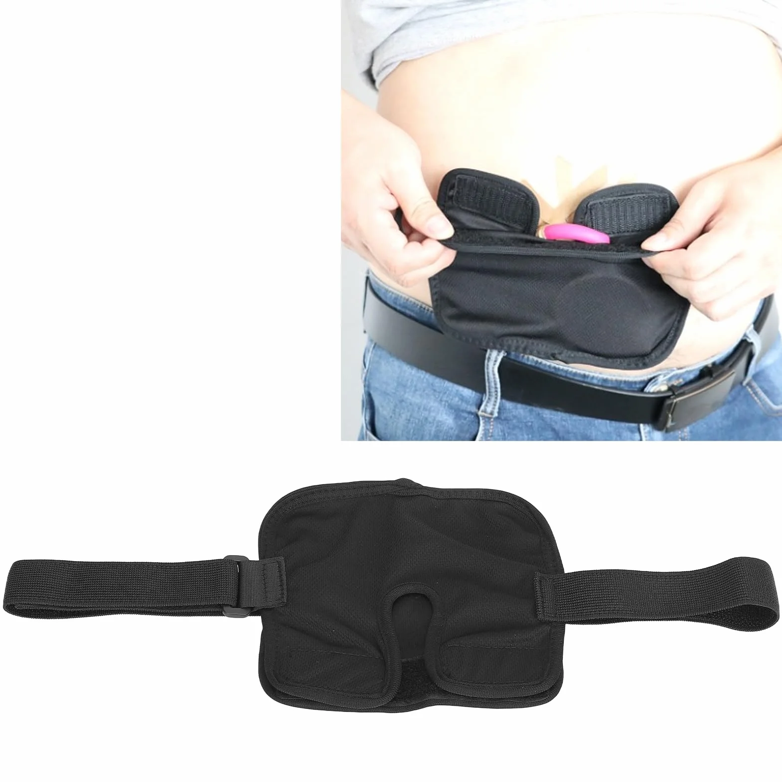 Cinturón de diálisis peritoneal, Cinturón de diálisis abdominal Elástica De Catéter Oculto Tamaño Universal Cinturón De Soporte De Diálisis De Bolsillo Transpirable Para Diálisis Abdominal