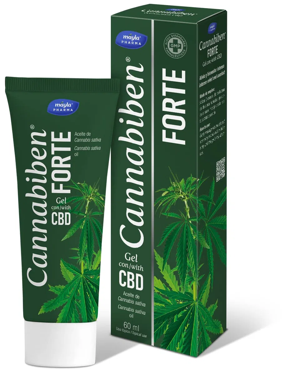 Gel Forte CBD con Hapagofito y Árnica, Efecto Calor, 60ml, 2 Aplicaciones al Día