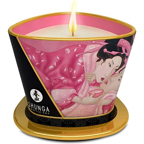 SHUNGA Vela DE Masaje Rosa AFRODISIACA 170 ML