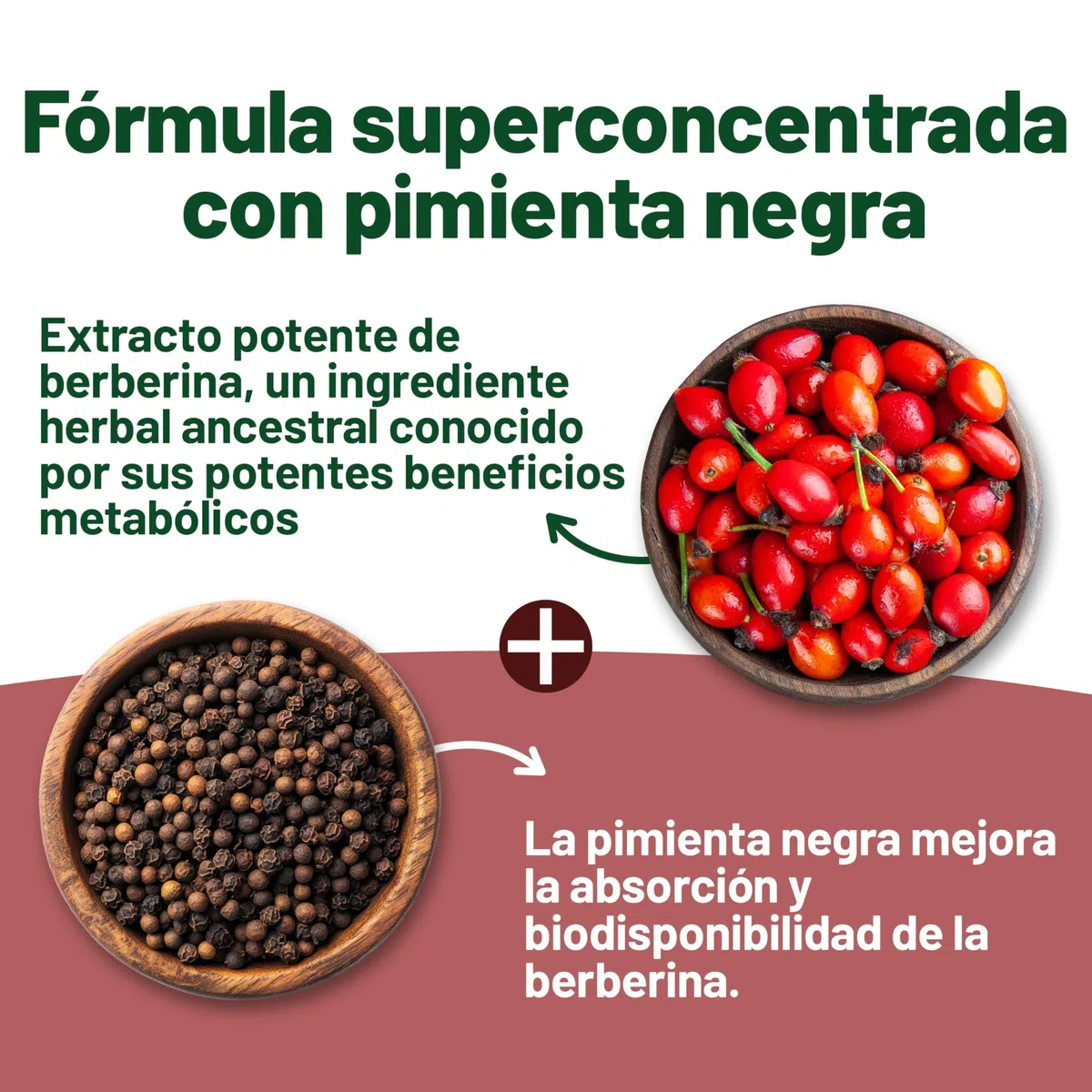 Berberina Alta Potencia 1500 mg – Suplemento de Berberina Para Adelgazar con Pimienta Negra, 60 Cápsulas (2 Meses de Suministro) – Control de Peso, Fabricado en el Reino Unido