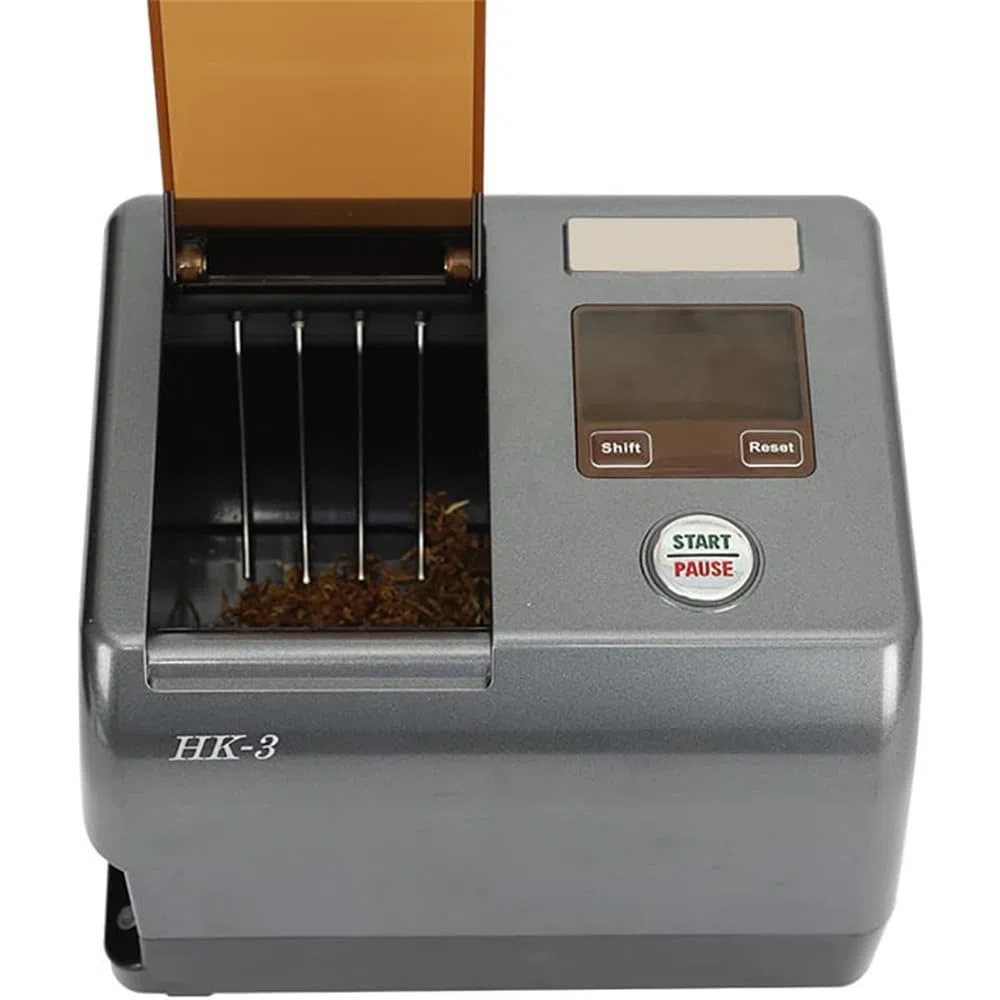Máquina de llenado de Cigarrillos Totalmente automática Máquina de Rodillo de Cigarrillo eléctrico portátil con Herramientas de Limpieza,6.5mm Tube