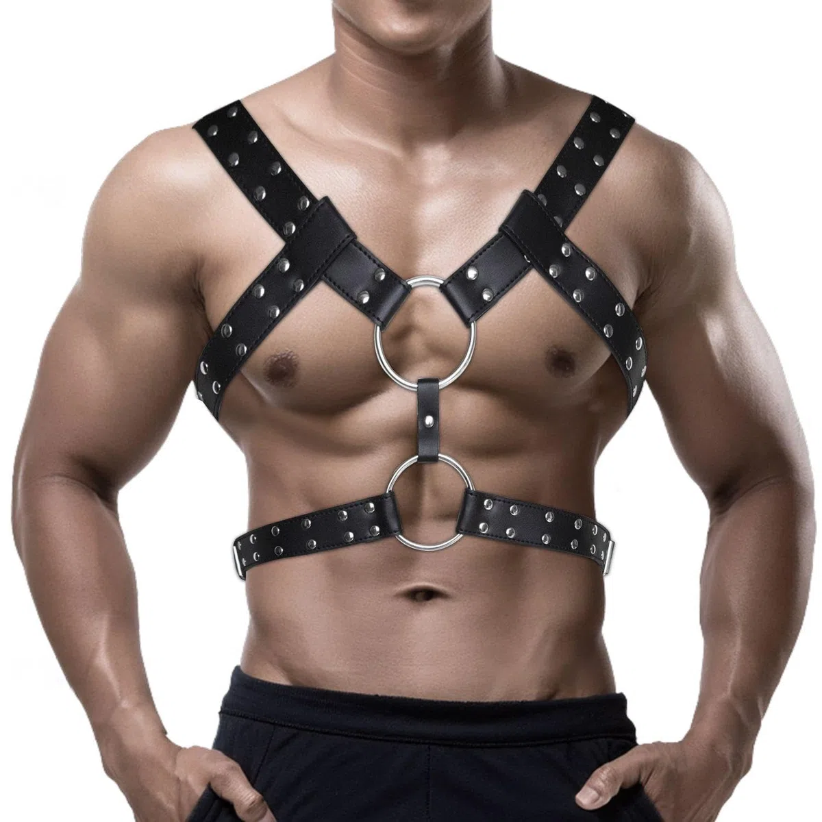 1 Pieza De Correa Para El Pecho De Cuero Para Hombres, Accesorios De Ropa, Accesorios De Rol, Accesorios De Estilo Punk.