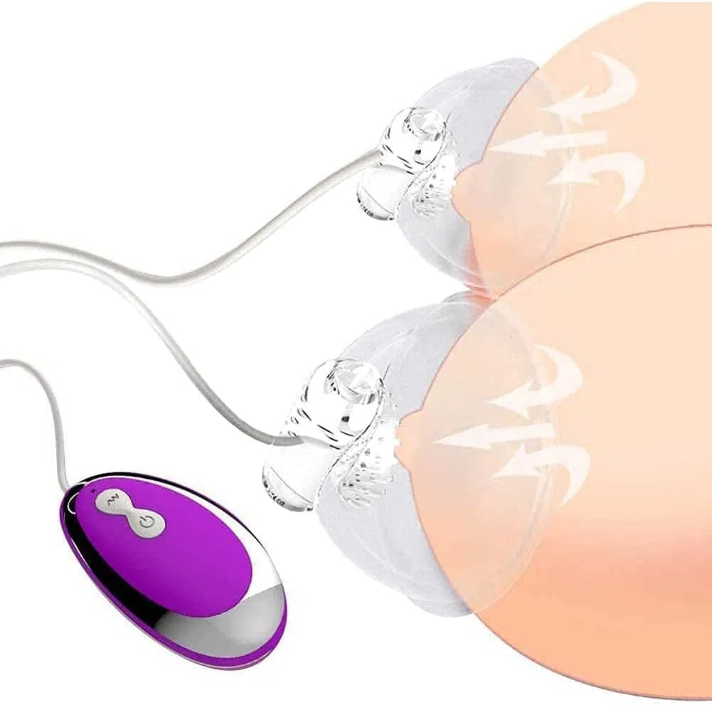 Vibrador de pezones, Vibrador de pezones, Masajeador de Senos de 20 Frecuencias, Masaje de estimulación de la Bomba de Leche Juguete Sexual Juguetes sexuales para la masturbación Femenina
