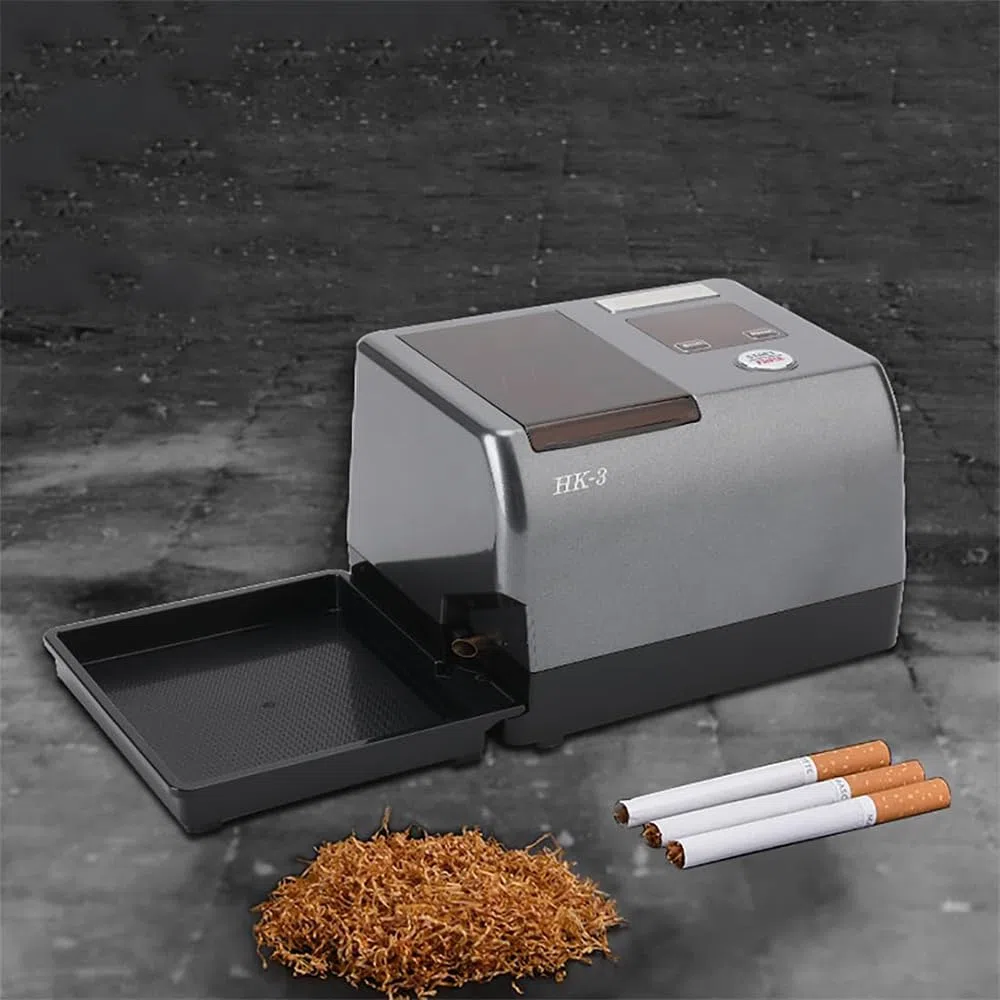 Máquina de llenado de Cigarrillos Totalmente automática Máquina de Rodillo de Cigarrillo eléctrico portátil con Herramientas de Limpieza,6.5mm Tube
