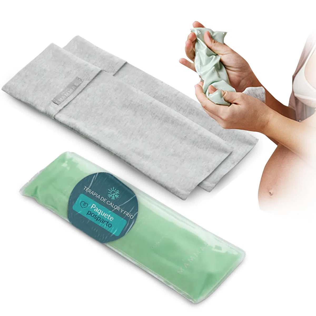 Compresa Frio Calor Postparto Arcilla Natural Terapia Intima Hemorroides Compresa Gel Reutilizable Fundas Algodon Terapia Postparto Alivio Zona Intima Postparto Lactancia