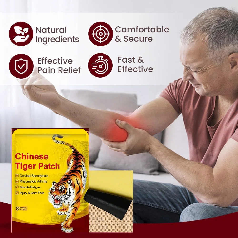 80 PCS Parches Para El Dolor, Parches Para Aliviar El Dolor En Los Músculos, Parche Chino Infrarrojo Lejano Alivio del Dolor, Parches Calor Lumbarpara Aliviar el Dolor de Rodilla, Espalda