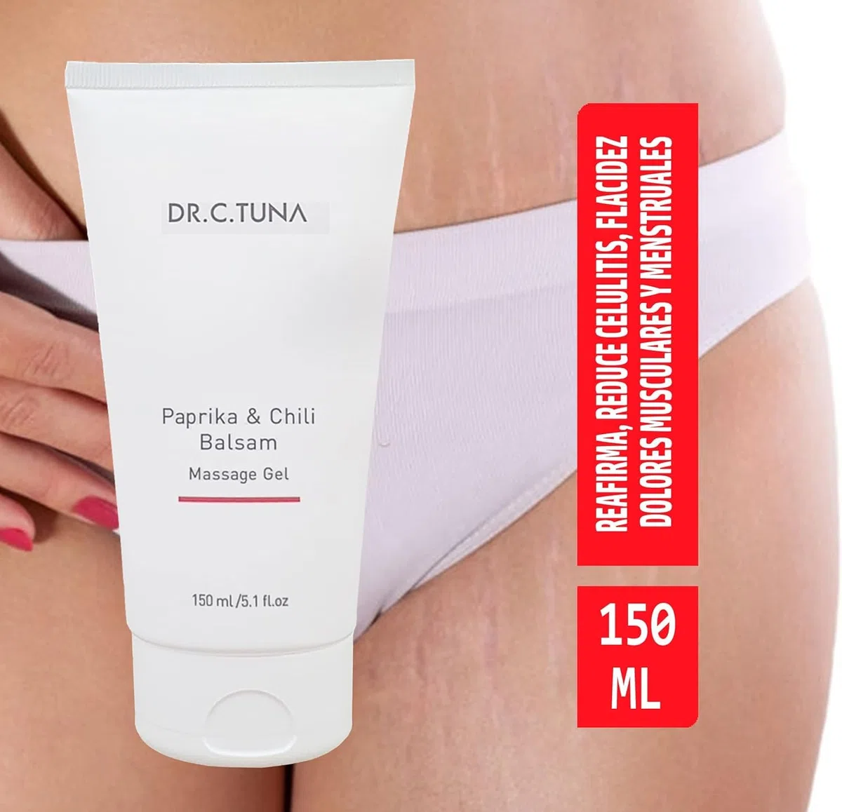 Gel de Masaje Bálsamo de Paprika (Pimentón) & Chili + PDF de uso CORRECTO - Alivio del dolor y reafirmante de la piel