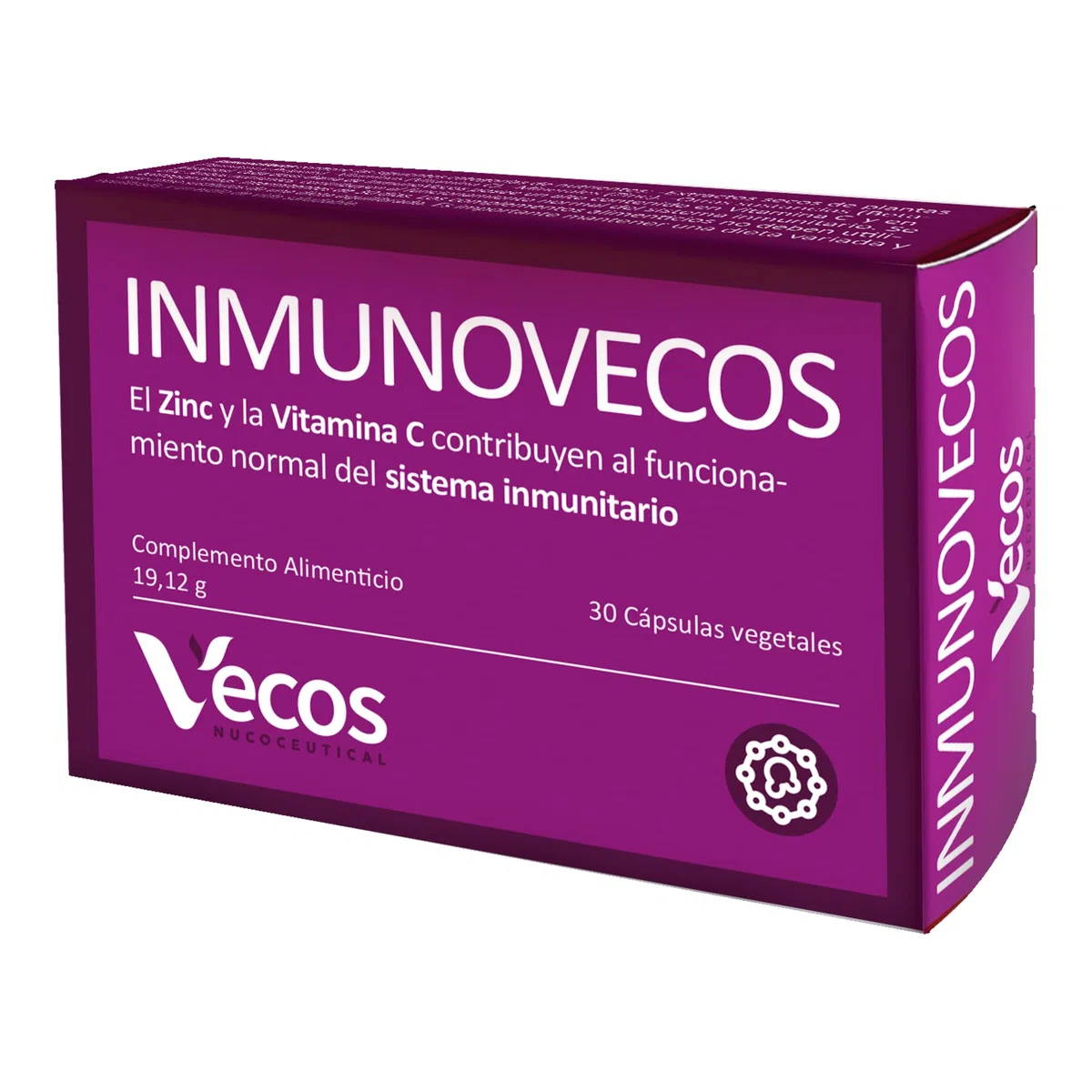 INMUNOVECOS Complemento alimenticio con Equinácea, Propóleo, Vitamina C y beta-glucanos – 30 cápsulas