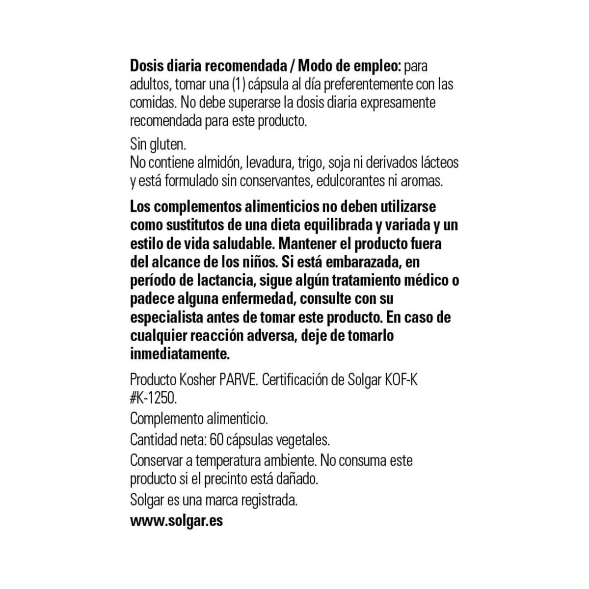 Solgar | Arándano Rojo con Vitamina C | 60 Cápsulas vegetales