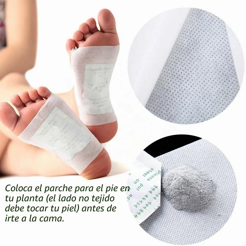 Parches Detox para Pies, Parches para Pies, Parches Pies Desintoxicacion, Apósito detox para el pie, Eliminan Toxinas Cuerpo Mejoran Sueño, Alivio del Dolor, 20pc