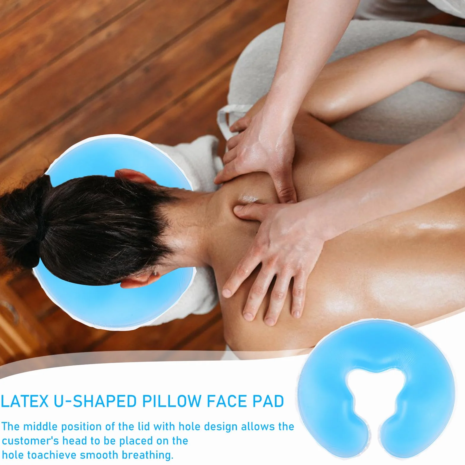 GBKDQQ Cojín de silicona para spa, cojín facial de silicona, cojín de gel para masaje, cojín facial de gel para mesa de masaje, cojín facial de gel, masajeador de belleza, cuidado de la piel,