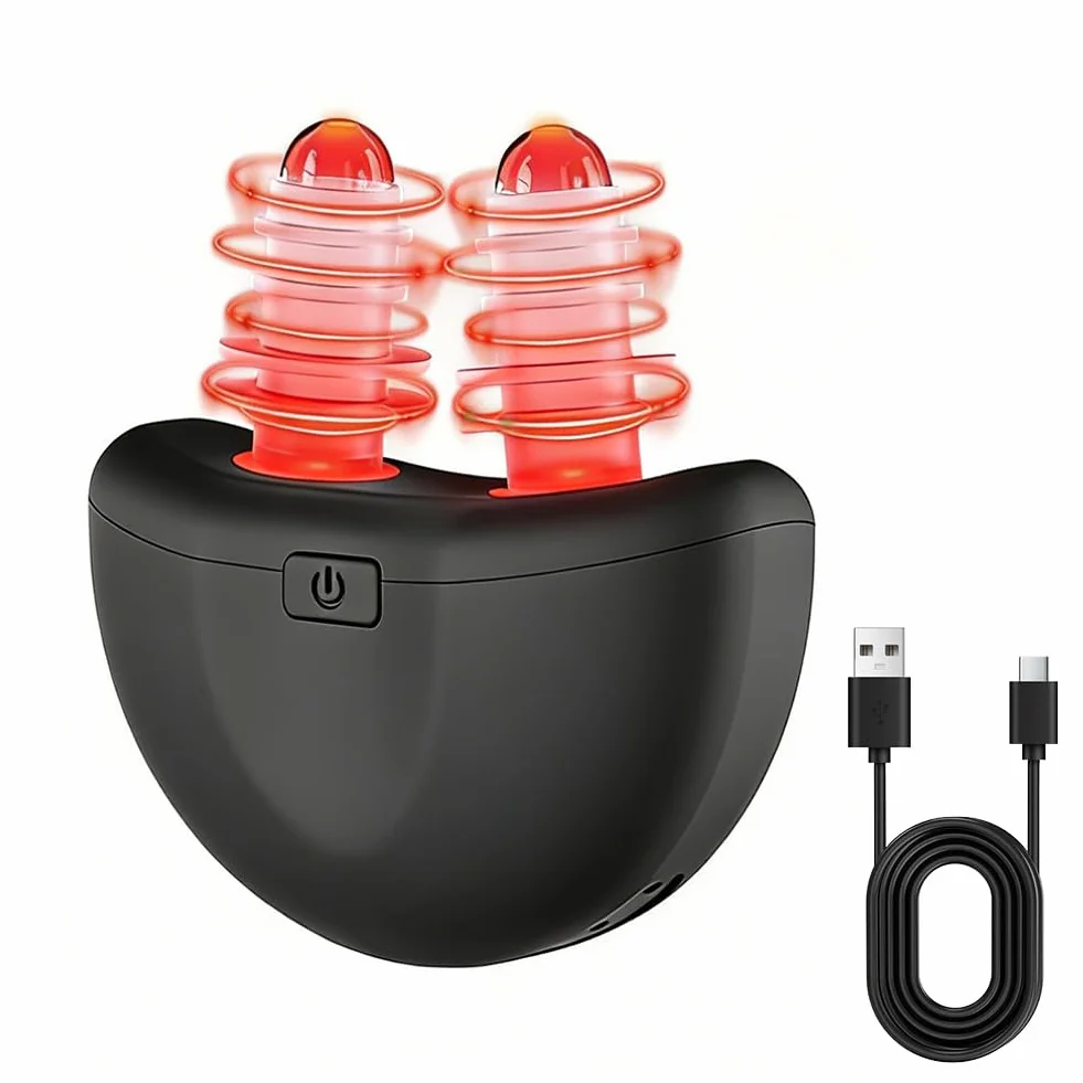 Luz sinusal sin nariz, Respirelief Red Light Nasal Therapier, Instrumento de Terapia Nasal Luz Roja, Sinusitis Luz Roja Dispositivo de Terapia Nasal, Promueve la Respiración Natural y Alivio De