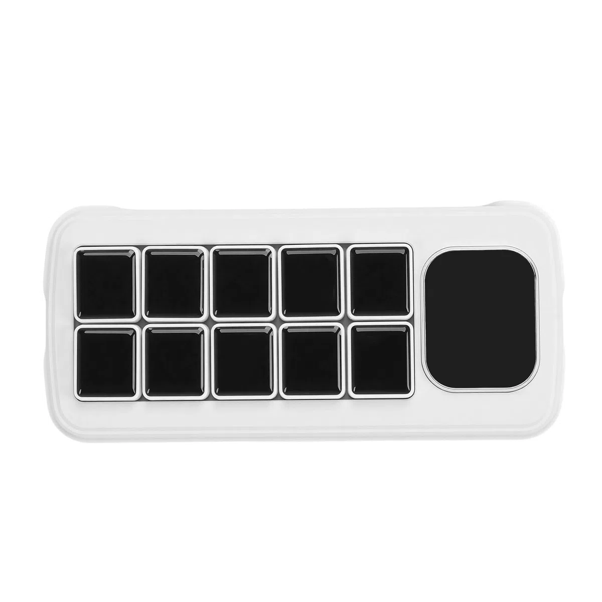 Panel de control de voz AI con teclas macro LCD para automatización eficiente de tareas y edición de temas, para uso doméstico inteligente (blanco)