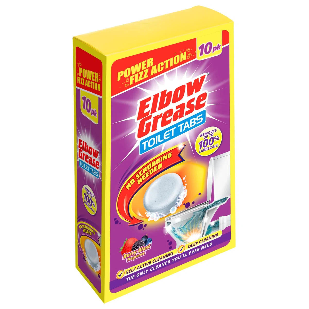 ELBOW GREASE 10X3G TOILET TABLETS BERRY