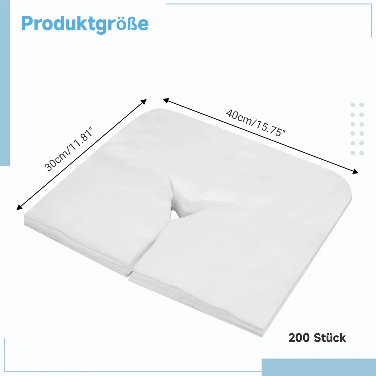 200 fundas desechables para cuna de masaje, de tela no tejida, para mesa de masaje y reposacabezas
