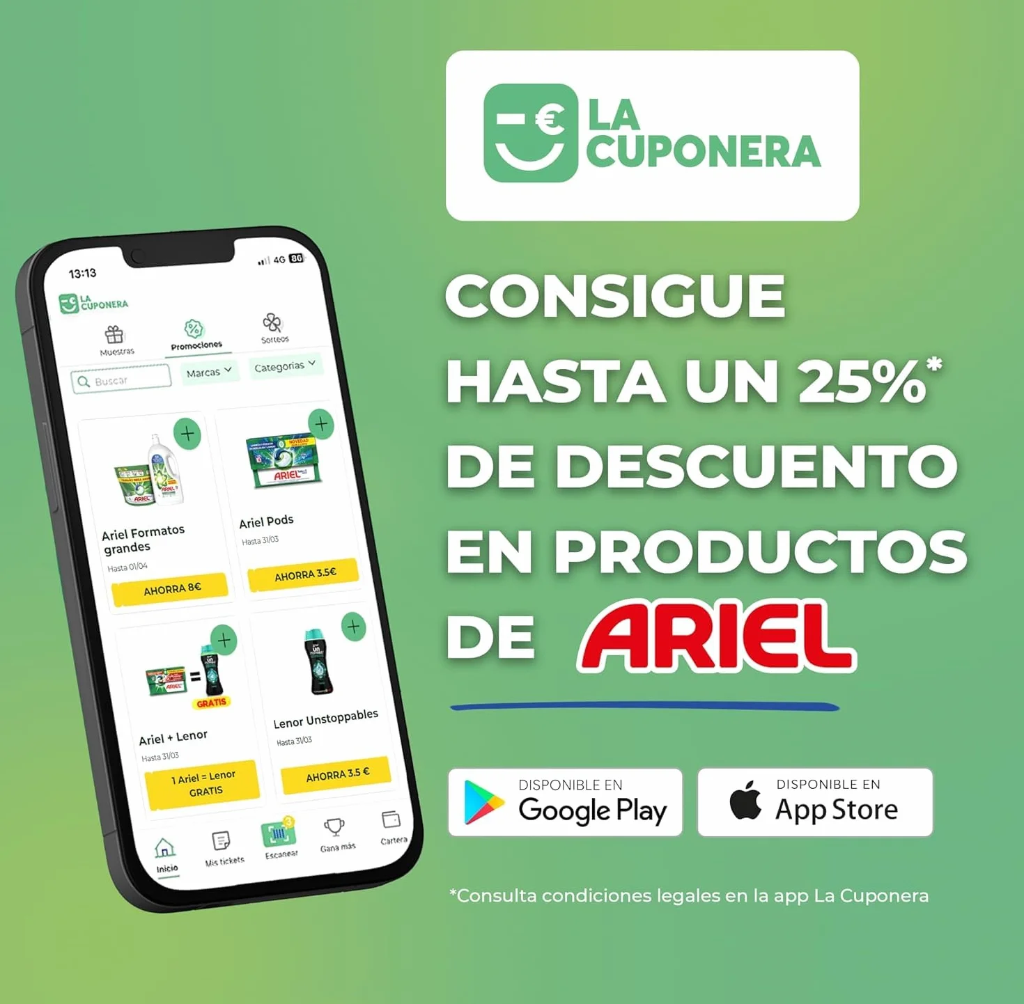 ARIEL PODS Todo en 1 Detergente Lavadora Liquido 60 Capsulas/Pastillas, Jabon Frescor Alpino, 5 Acciones para una Limpieza Brillante en Frio
