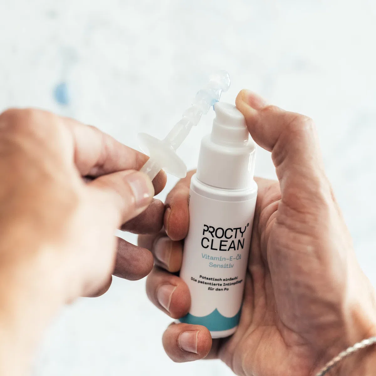 Bastoncillo de higiene íntima ProctyClean ¡Patentado! Higiene anal suave y cuidado íntimo para mujeres y hombres. Ayuda con hemorroides, fisura anal, picor y ardor en el ano. Mujeres, hombres.