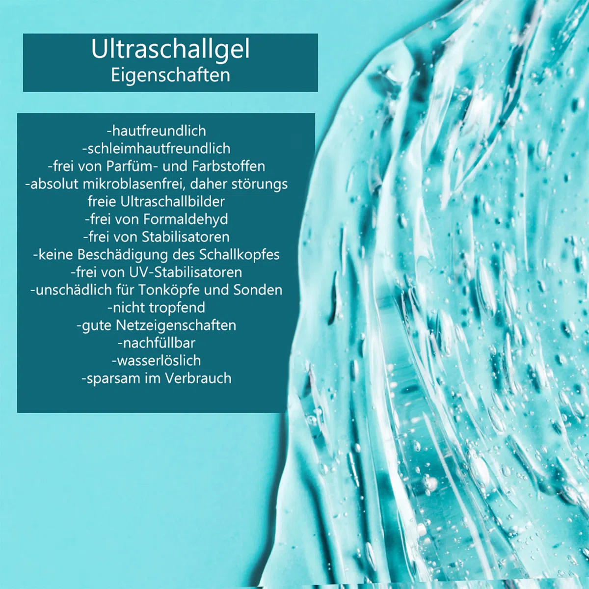 Garrafa de gel de ultrasonidos y botella vacía (5 kg) de Medicalcorner24