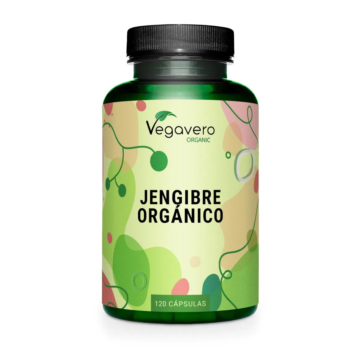Jengibre BIO | Ginger ORGÁNICO | 120 Cápsulas | 650 mg por Cápsula | Náusea + Digestión + Dolor Menstrual | Sin Aditivos | Vegavero