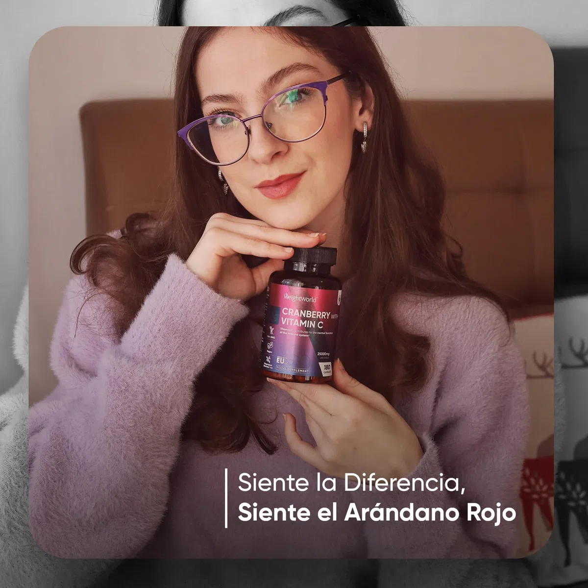 Arándano Rojo 25000mg, 180 Cápsulas Veganas, 6 Meses de Suministro - Enriquecido con Vitamina C que Contribuye al Funcionamiento Normal del Sistema Inmune (EFSA), Sin Estearato de Magnesio ni OGM