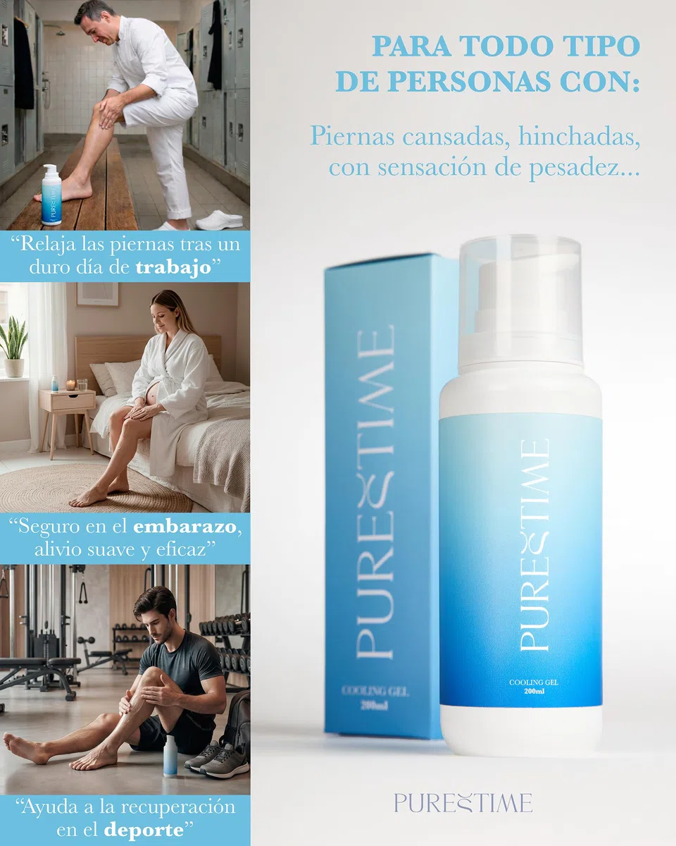 Gel frio piernas Cansadas y Cuerpo –Ideal Embarazo y Deporte. Efecto Refrescante PROLONGADO- Hidrata y Relaja con Aloe Vera, Árnica, Mentol. TESTADO DERMATOLÓGICAMENTE. Hecho en España.