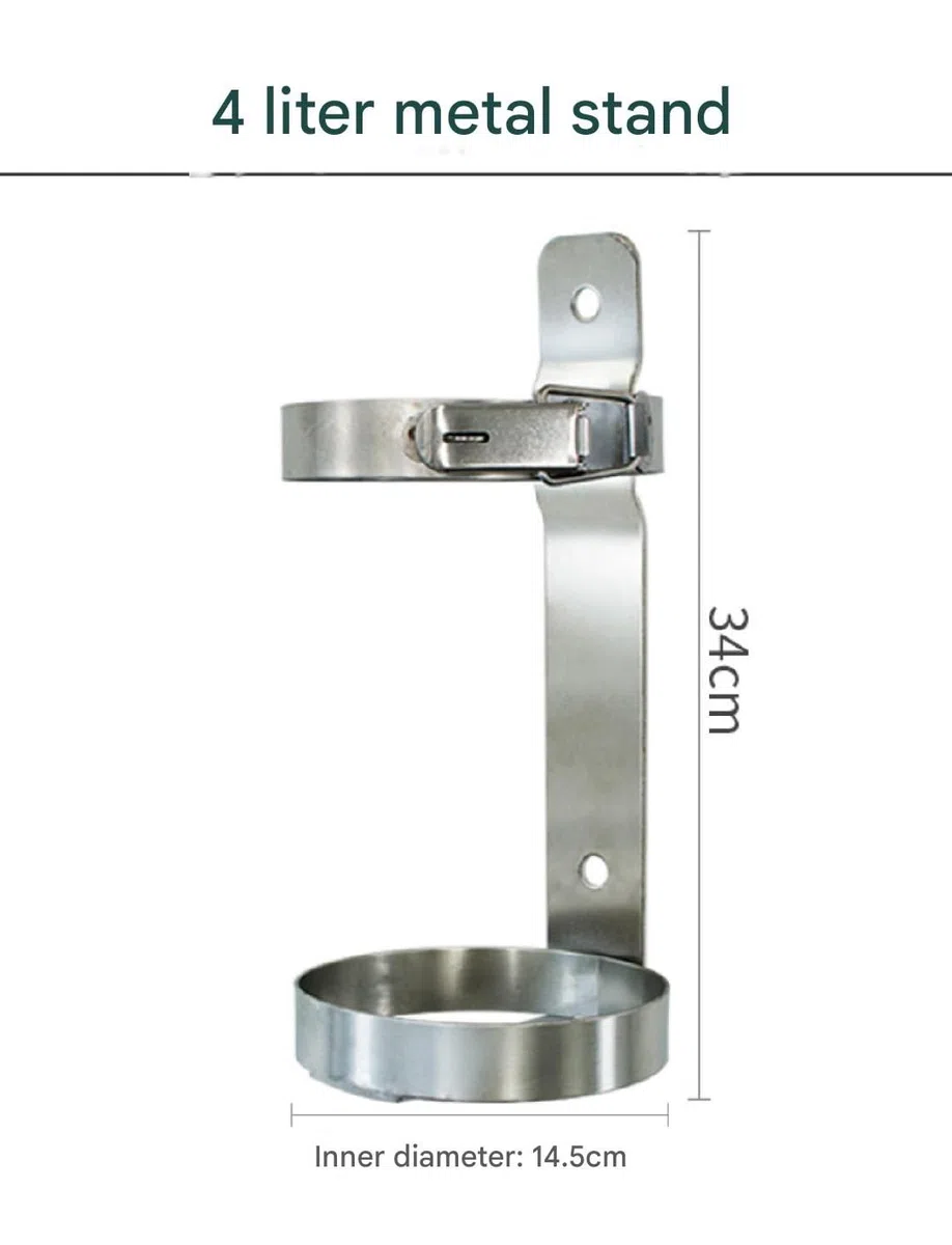 Soporte de pared para tanque de oxígeno, estante de almacenamiento cilíndrico para clínicas, estante regulador fijo único para 2-4 L